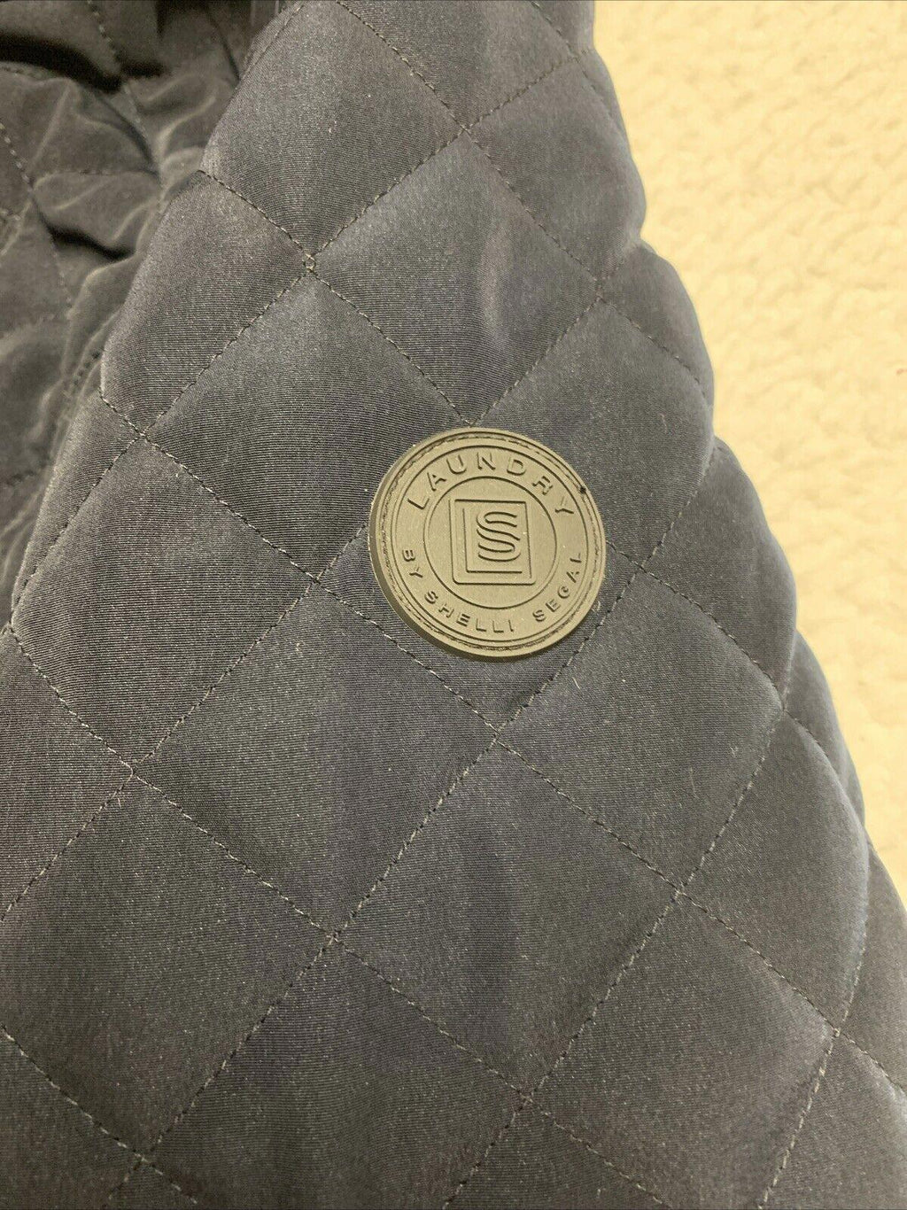 Laundry by Shelli Segal Women’s Size Small Navy Blue Hooded Coat Jacket Zipper