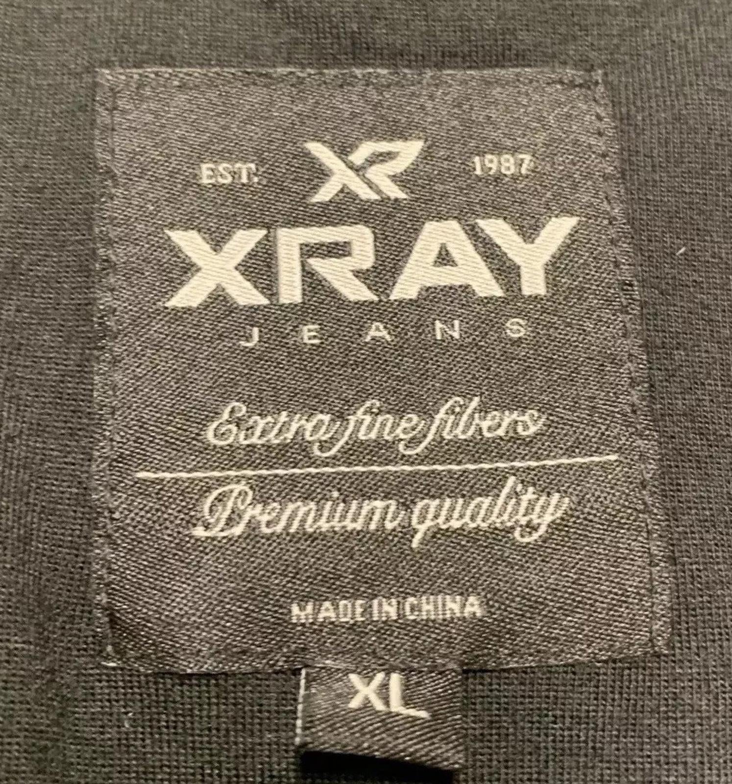 Xray Jeans Men's Size XL Black Light Weight Puffer Bomber Jacket