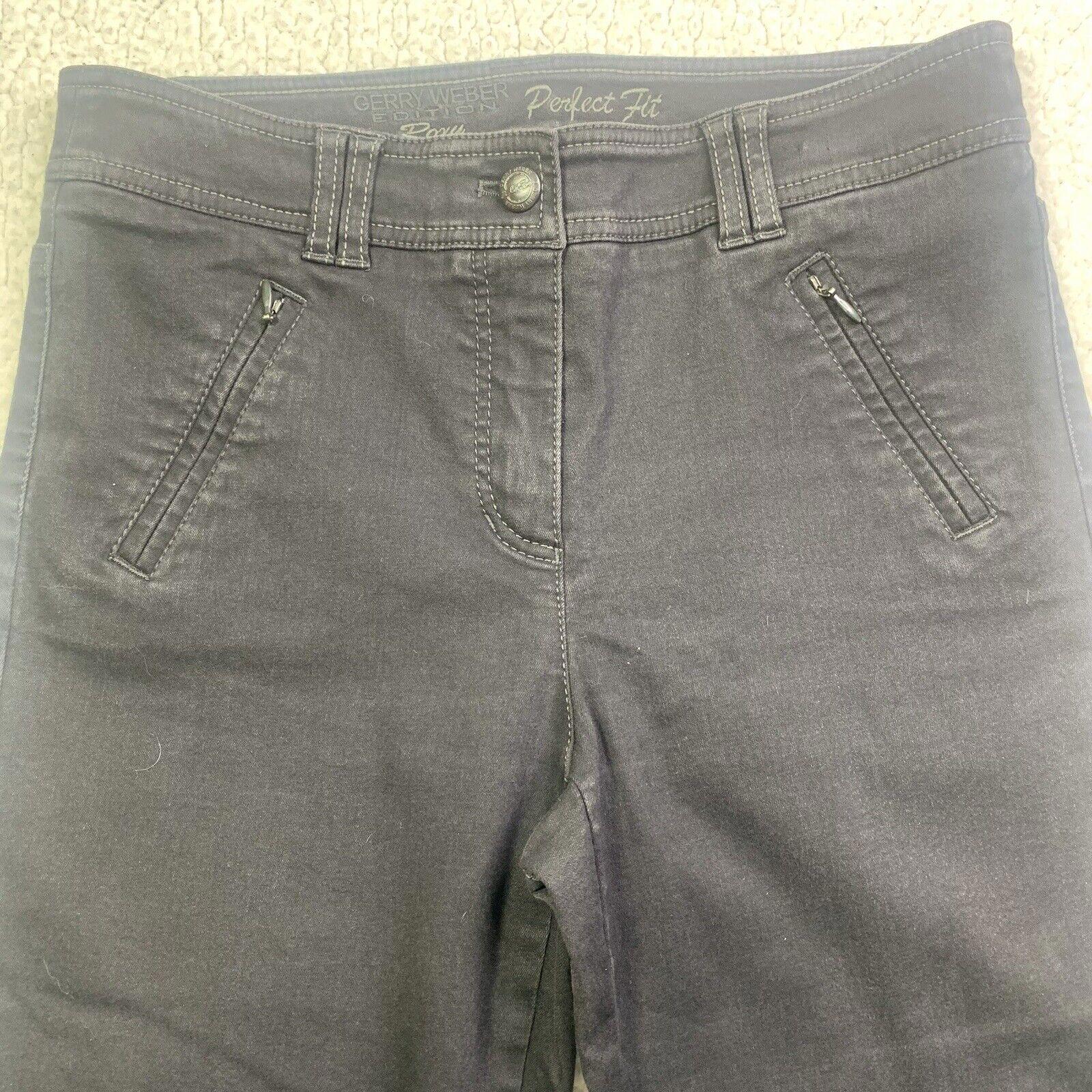 Gerry Weber Roxy Girl's Jeans Size US/C 8 Black Fit Skinny