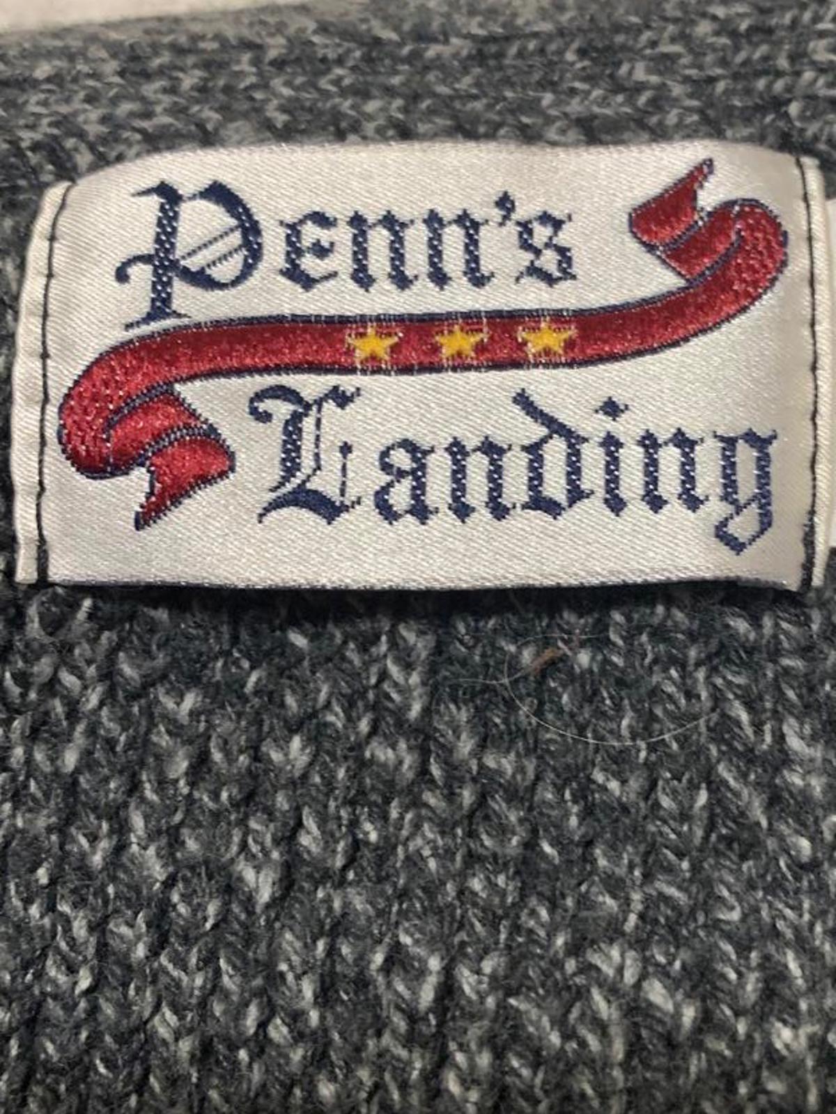 VTG Penn’s Landing Men’s XL Knit Cardigan V Neck Button Grandpa style USA