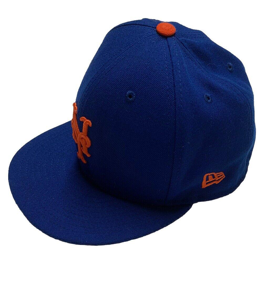 New Era 59Fifty NY Mets Official On Field Cap Baseball Practice Fitted Hat 7 3/8