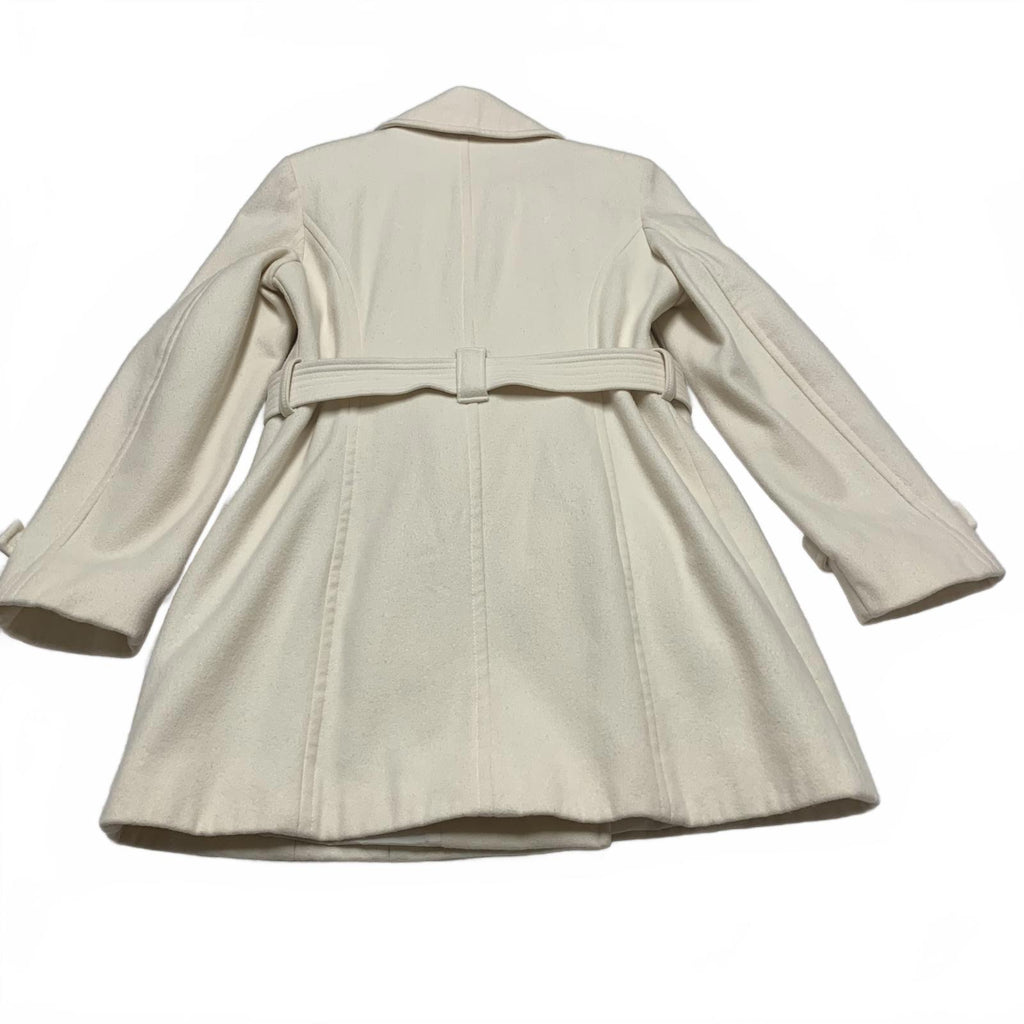 Michael Kors Women's Size 10 Cream Zipped Peacoat