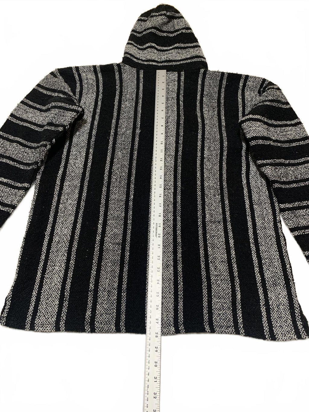 La Montaña Especial Men's Size XL Black White Striped Hoodie XL Mexico