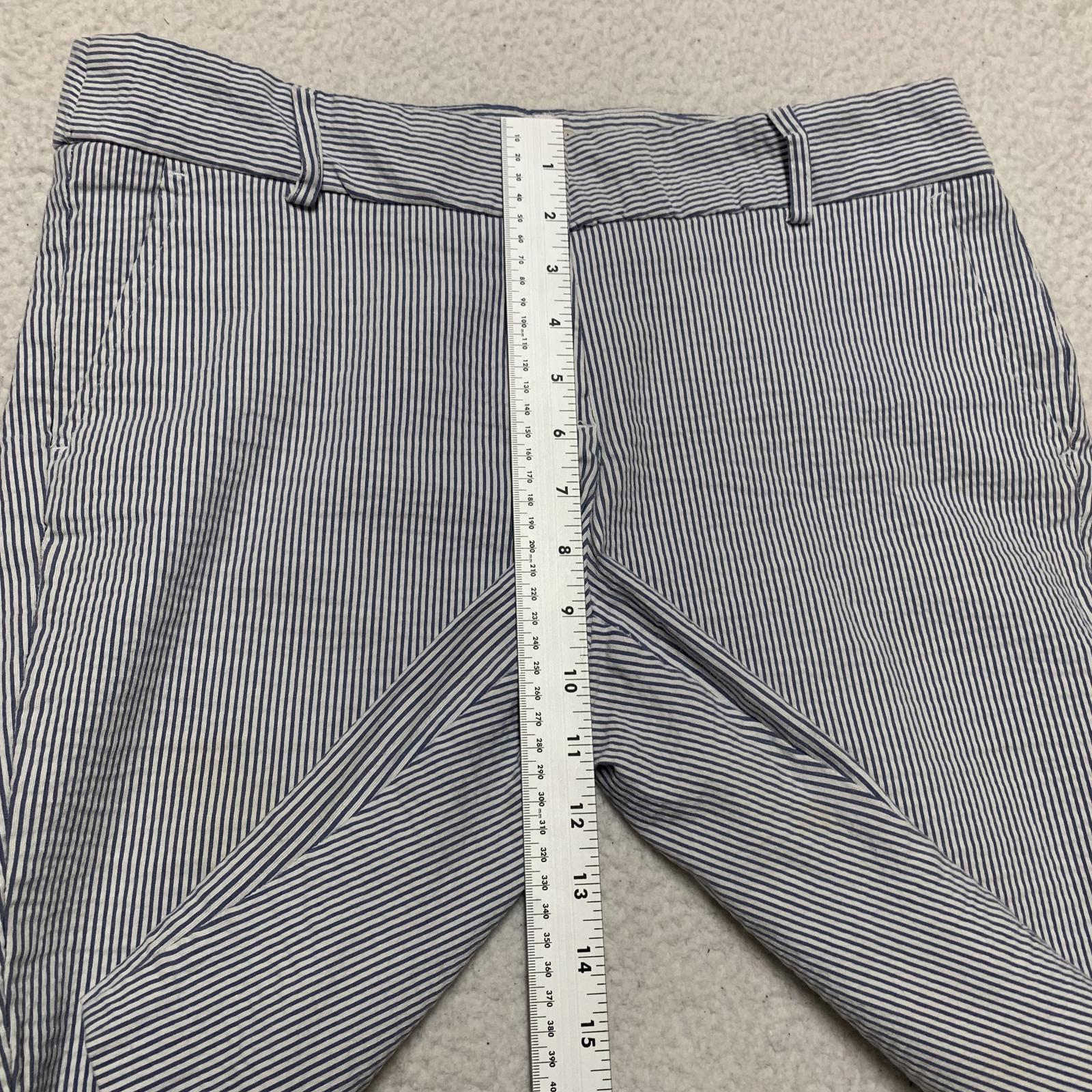 VTG Lila Rose Womens Striped Bermuda Stretch Shorts Sz 10 W32