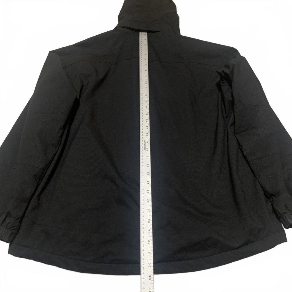 Free Country Men's Size X Large  Black Utility Jacket Hooded Coat  Warm Durable