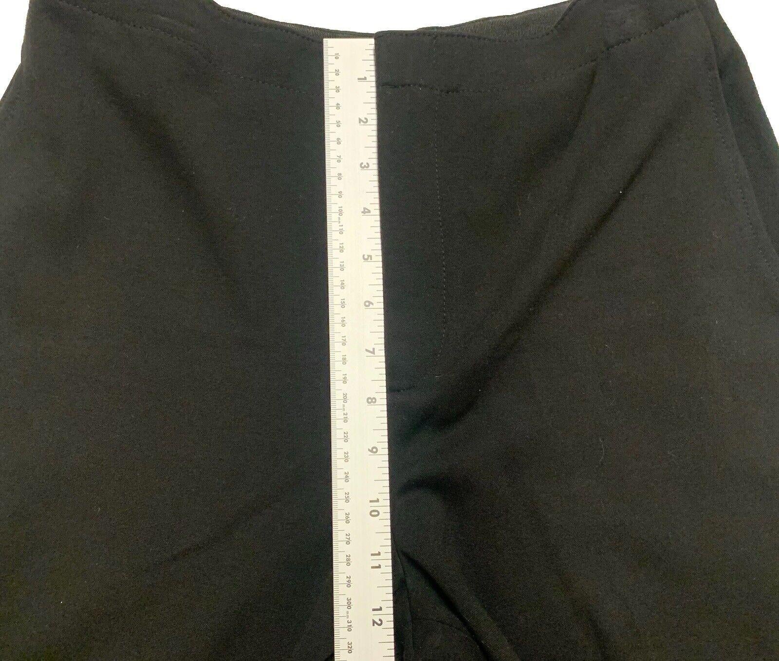 Club Monaco Wide Leg Scallop Hem Pants 8 Black