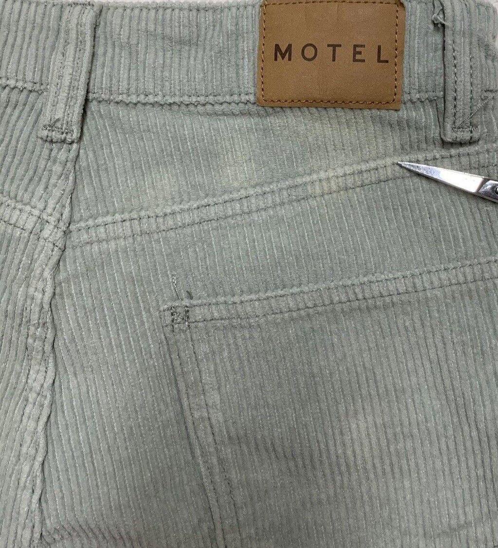 Motel Corduroy Pants Women’s XS Mint Green Wide Leg Light