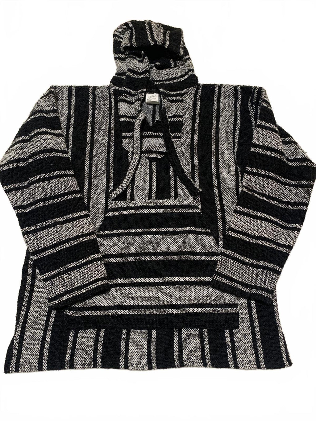 La Montaña Especial Men's Size XL Black White Striped Hoodie XL Mexico