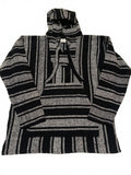La Montaña Especial Men's Size XL Black White Striped Hoodie XL Mexico