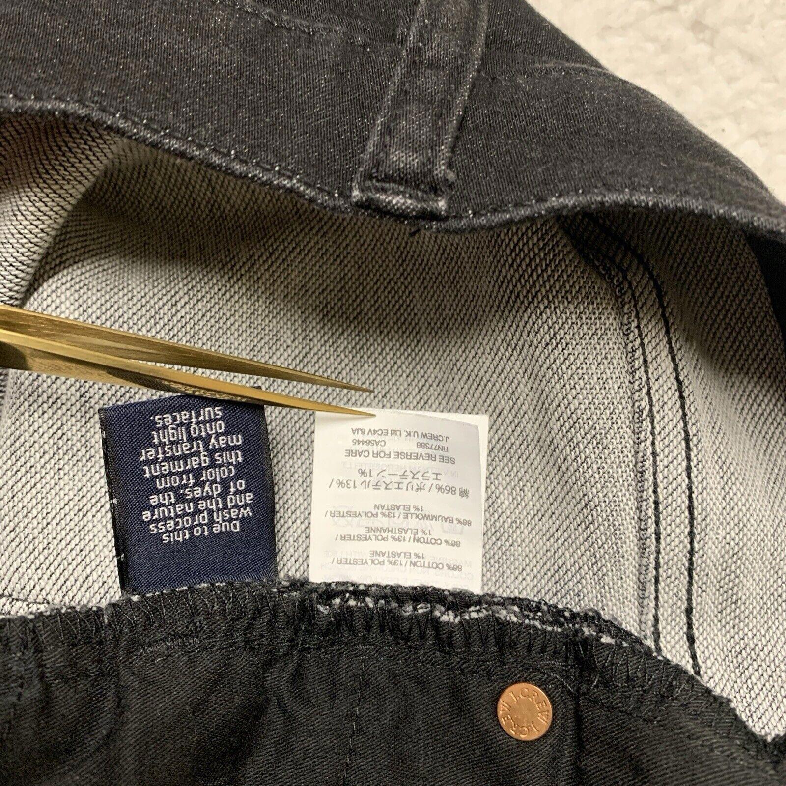 J.Crew Women Size 27 High Rise Skinny Jeans Black  Stretch