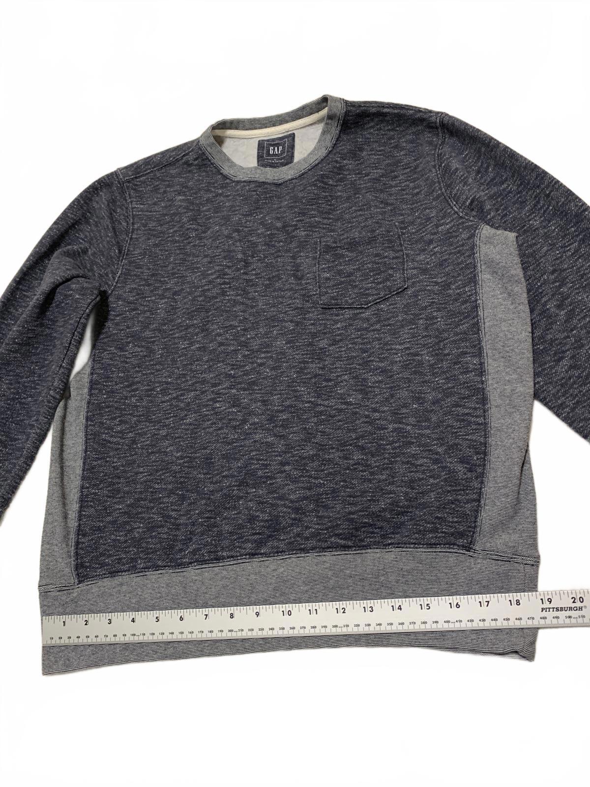 GAP Men's Size Large Dark & Light Gray Crew Neck Sweatshirt