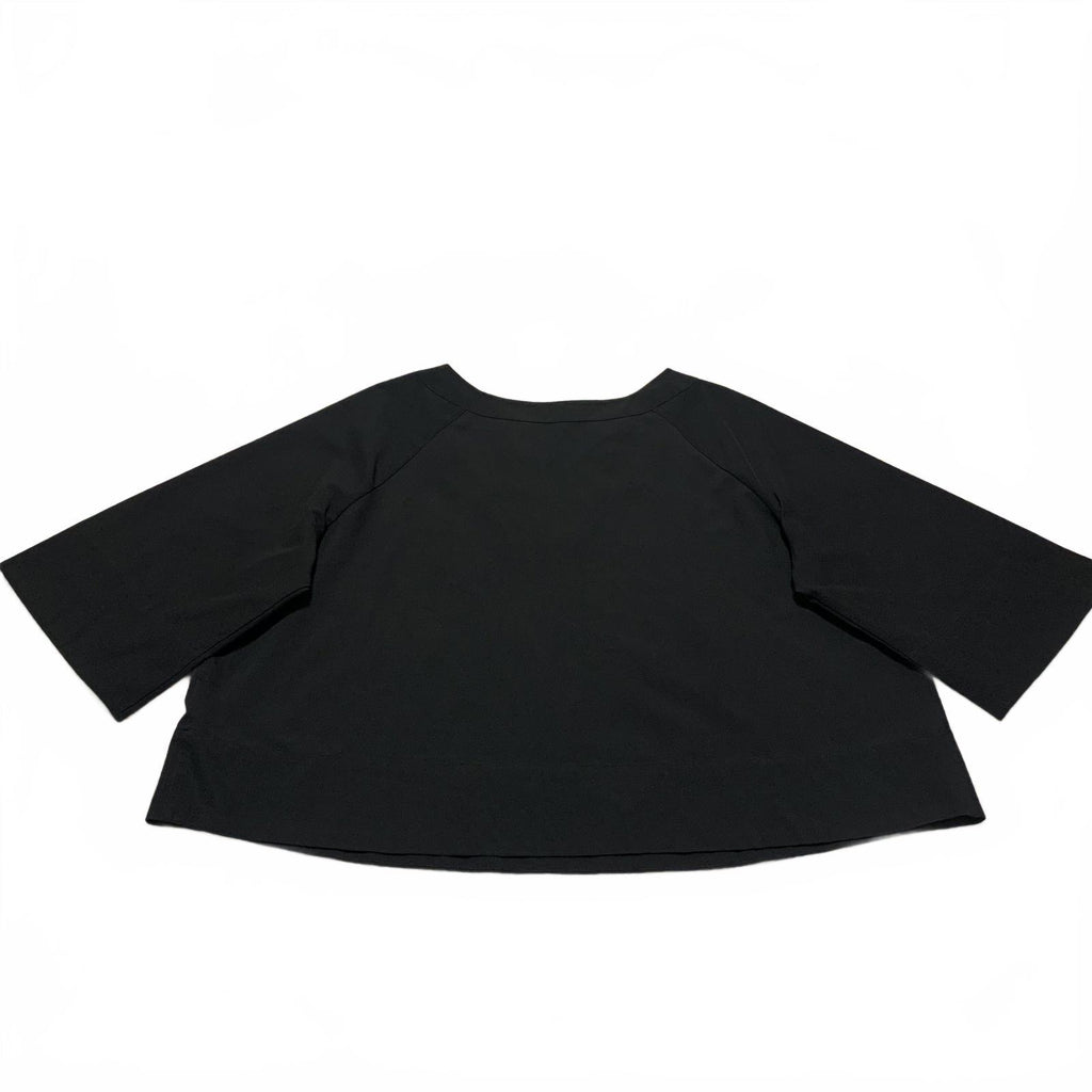 Prologue Women's Size X Large Black V-Neck Crop Top Minimalist Oversized