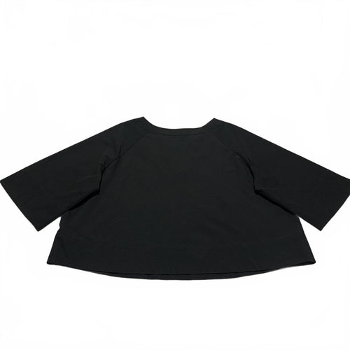 Prologue Women's Size X Large Black V-Neck Crop Top Minimalist Oversized