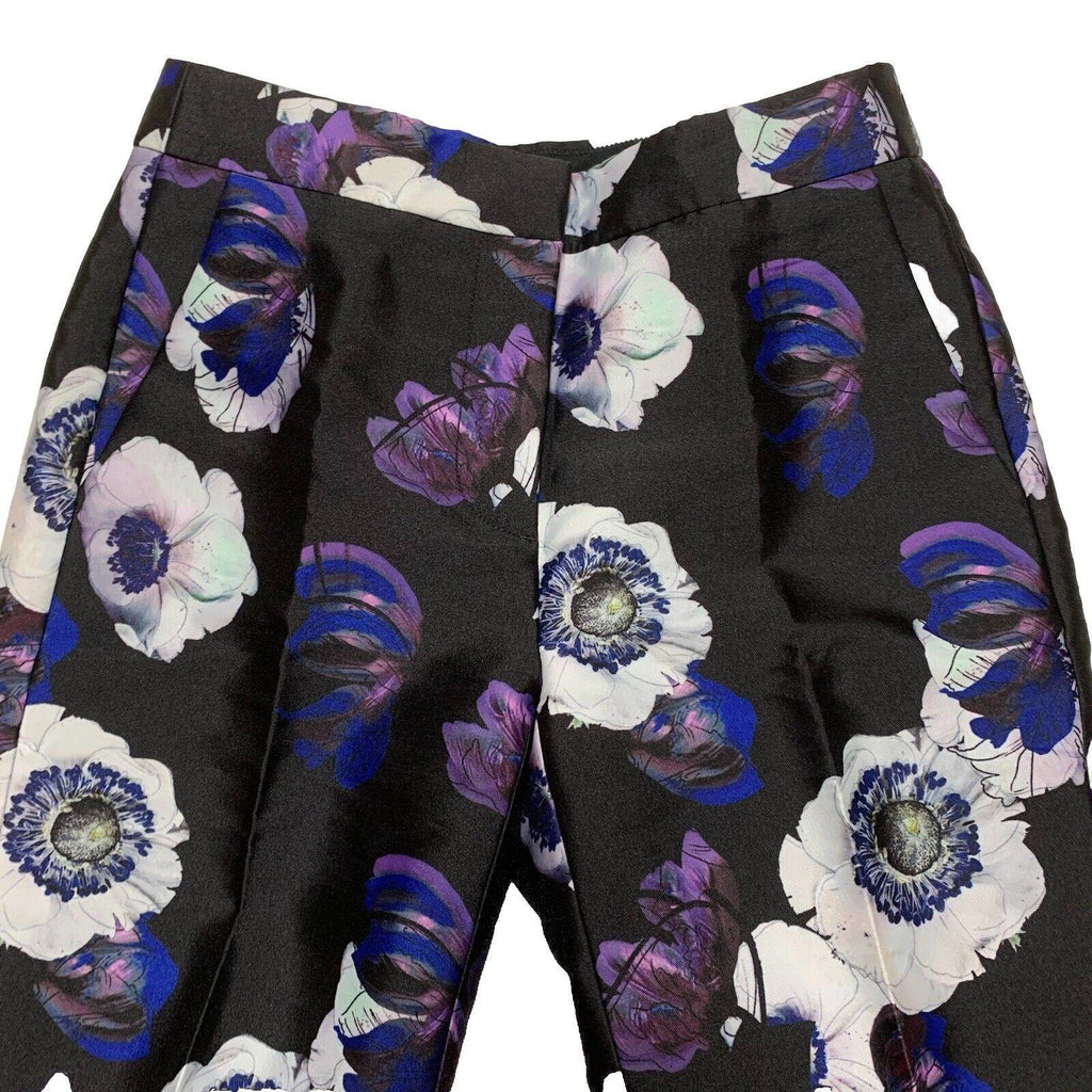 J. Crew Women's  Pants Size 00 Floral Poppy Print Cropped