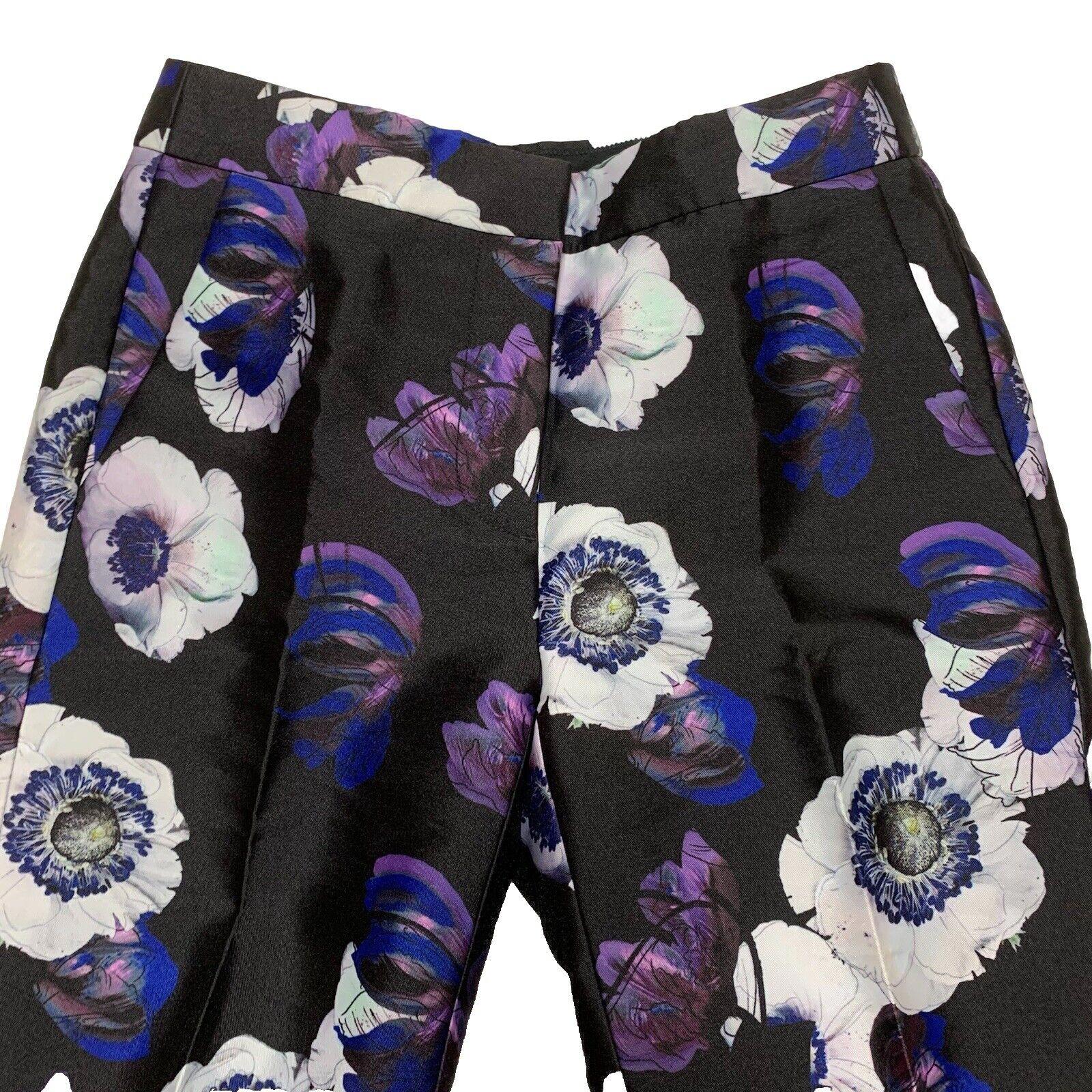 J. Crew Women's  Pants Size 00 Floral Poppy Print Cropped