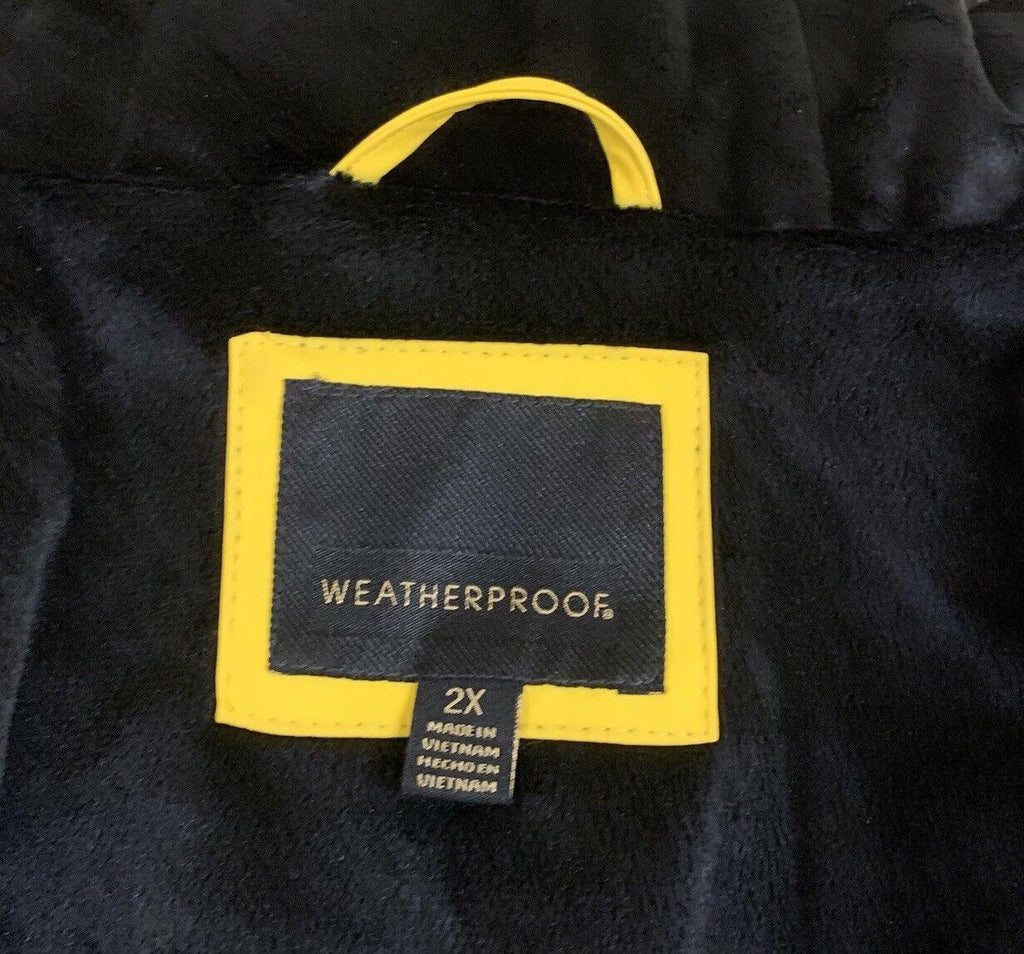 Weatherproof Men’s Raincoat Waterproof Sunflower Jacket 2XL Yellow NWT