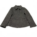 Vintage Mudd Wool Zip Up Coat Gray Size L Made in Ukraine Y2K RN 14981