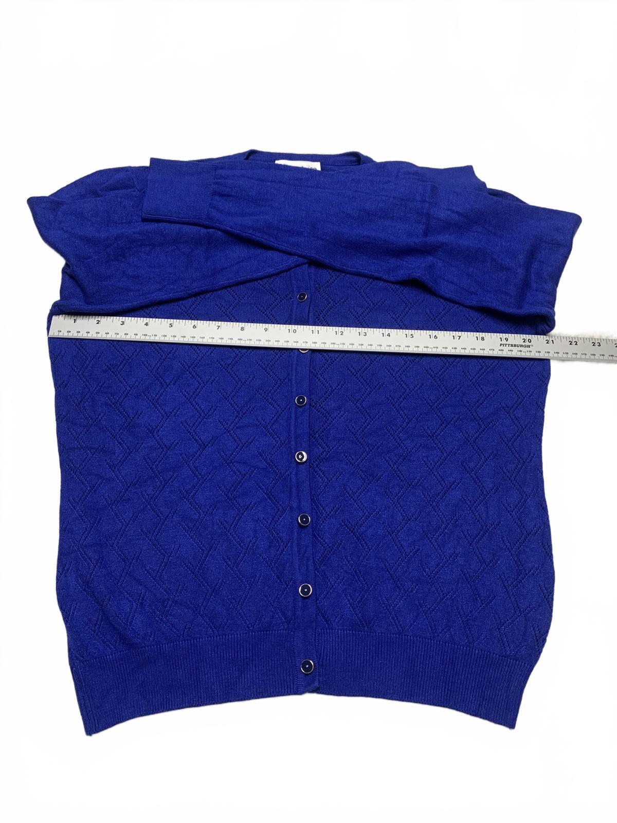 Allison + Zoe Women's  Size XL Blue Cardigan