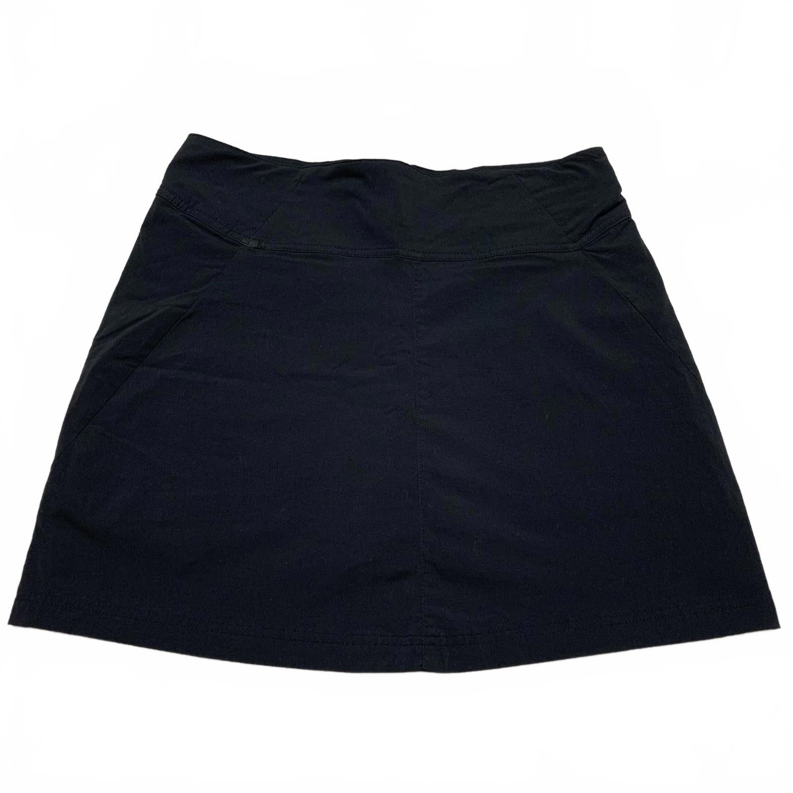 Royal Robbin’s Women's Size 10 Black Skort Skirt with Shorts W33.5 Nylon
