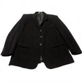 Linea Uomo Men's 48L Black Corduroy Blazer