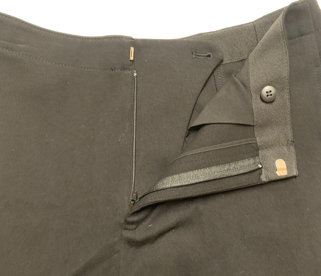 Club Monaco Wide Leg Scallop Hem Pants 8 Black