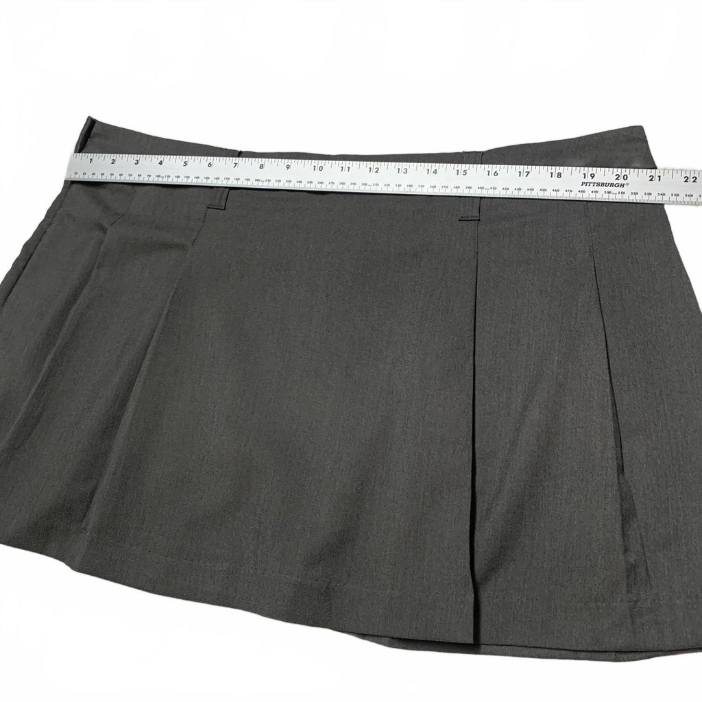 H&M Conscious Collection Womens Sz XL Gray Pleated Mini Skirt W42