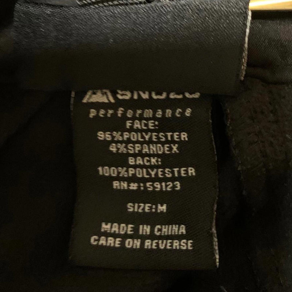 Snozu Performance Men's Size M Black Utility Jacket Hooded Coat Zip 4 Pockets