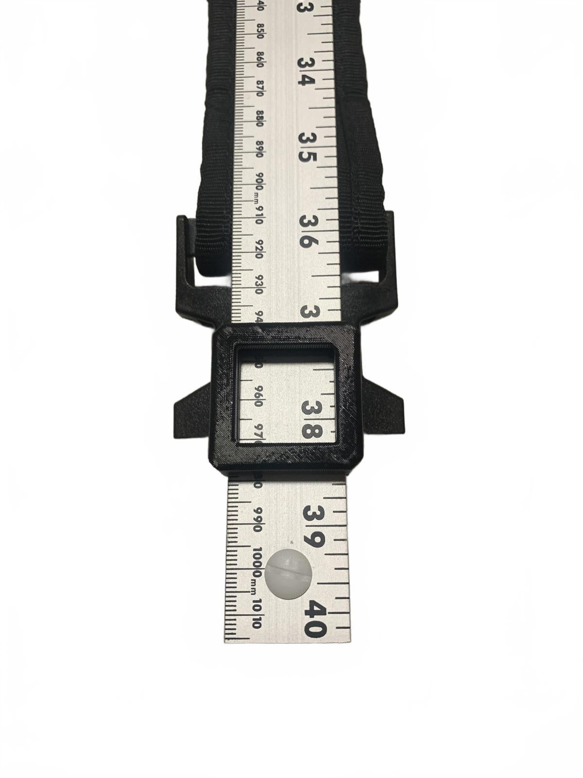 Rugged Nylon Adjustable Black Belt Strap Buckle Utility Multi-Snap Design