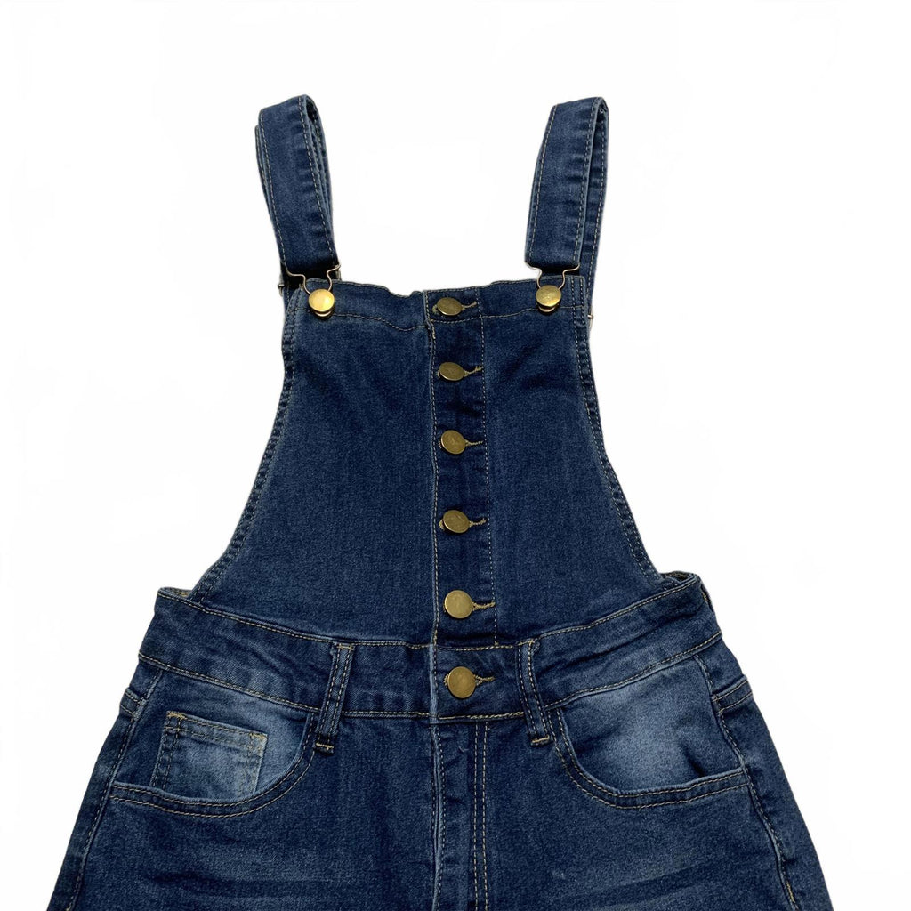 Denim Overalls Women's Size Small Blue Flared Legs Jeans