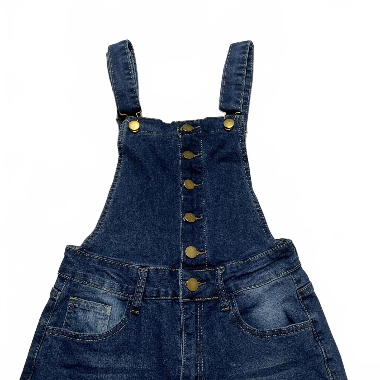 Denim Overalls Women's Size Small Blue Flared Legs Jeans