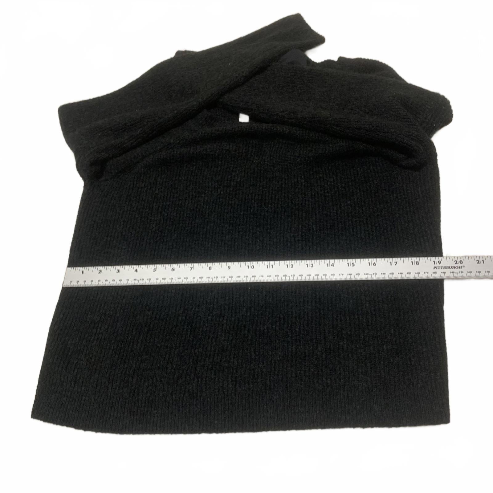 VTG Abercrombie & Fitch Women's Size M Black Long Sleeve Y2K Sweater Tie Back