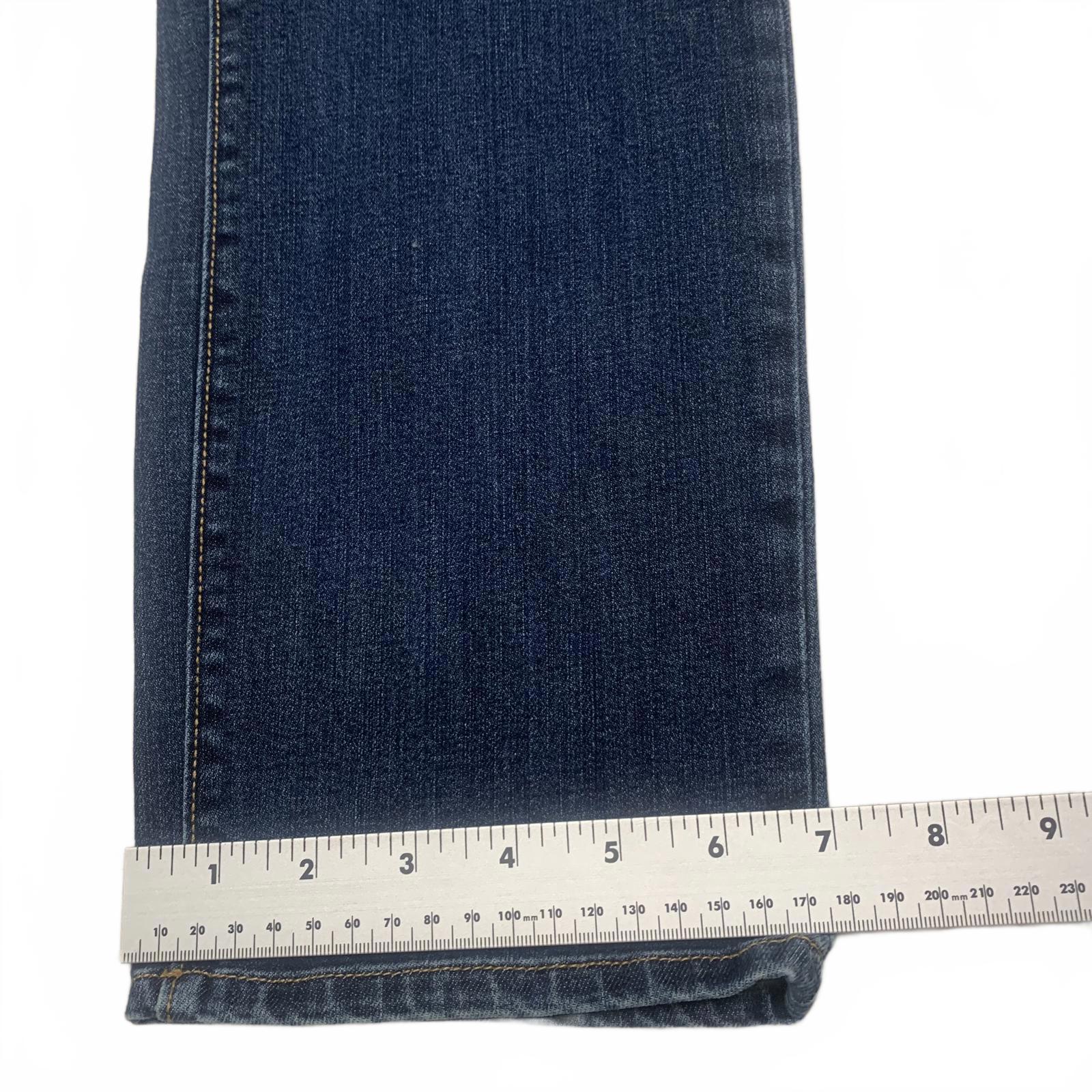 Eddie Bauer Womens Size 10 Dark Wash Blue Slim Straight Curvy Jeans W31 X 29.5L