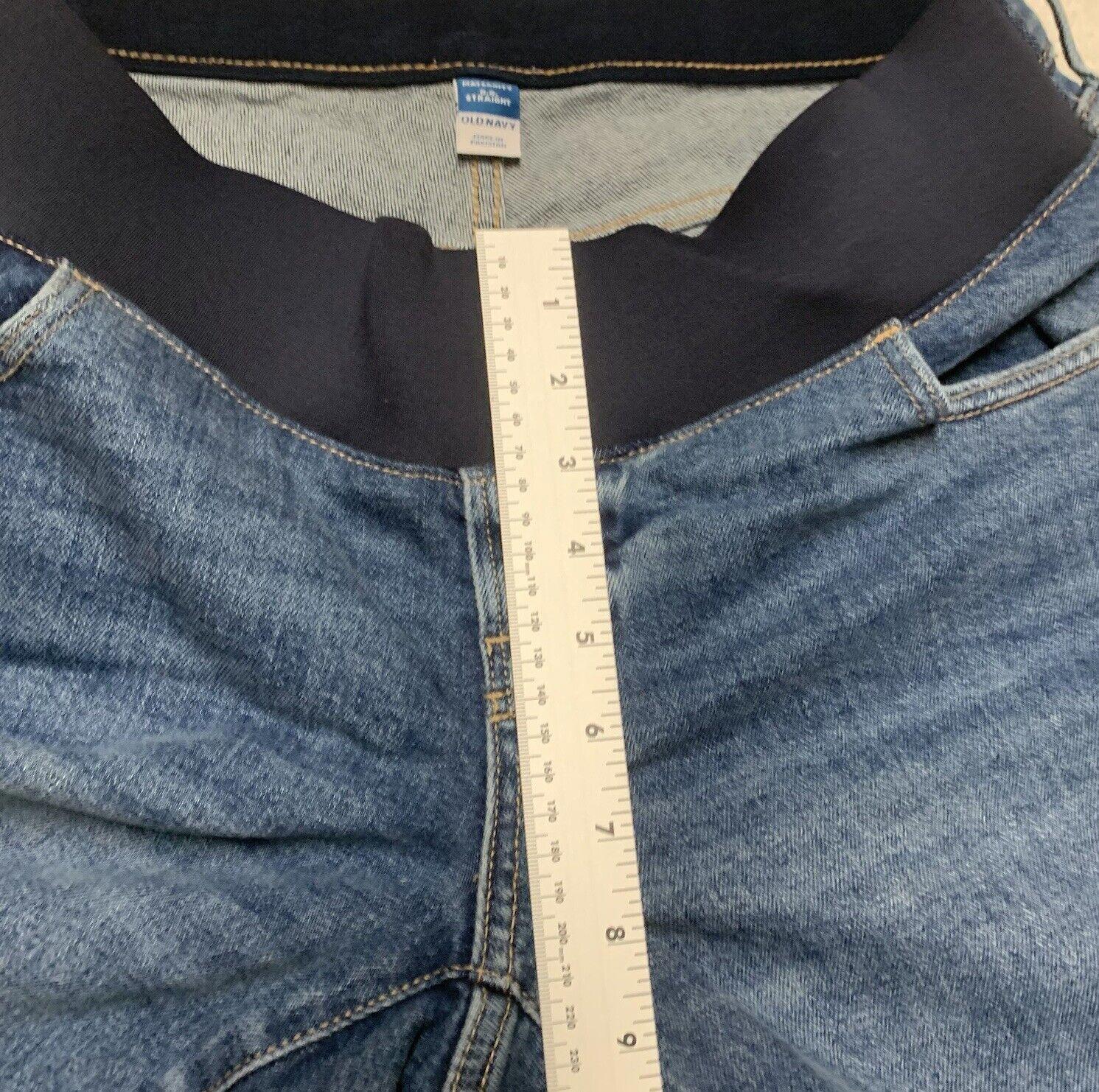 Old Navy Maternity O.G. Size 8 Blue Straight Jeans - Comfortable Fit