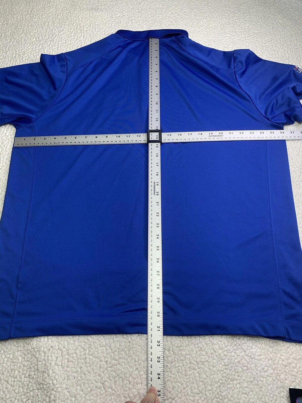 Nike Golf Shirt Men's XXL M Blue Short Sleeve Polo Dri-Fit