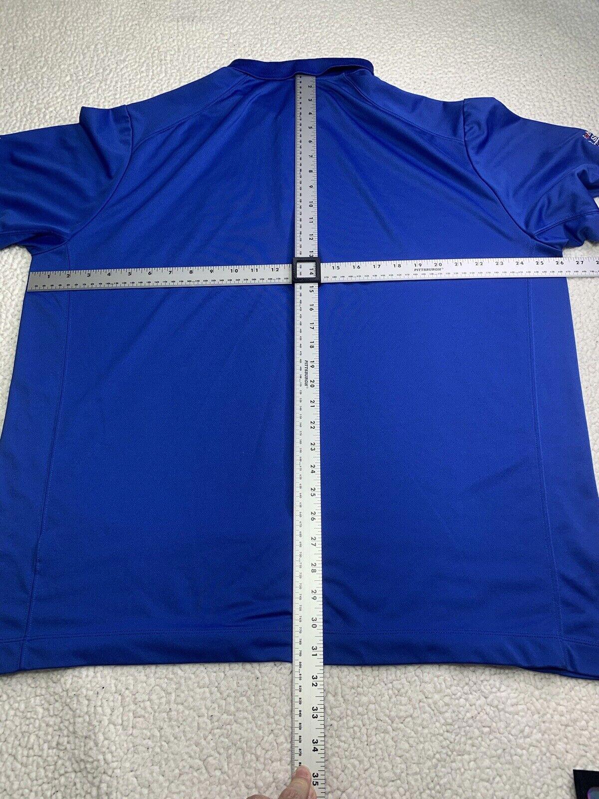 Nike Golf Shirt Men's XXL M Blue Short Sleeve Polo Dri-Fit