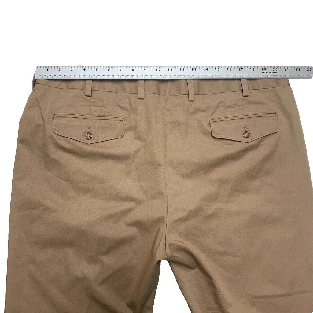 L.L. Bean Dress Slacks Chino Men's Sz 42 Wide Dark Khaki