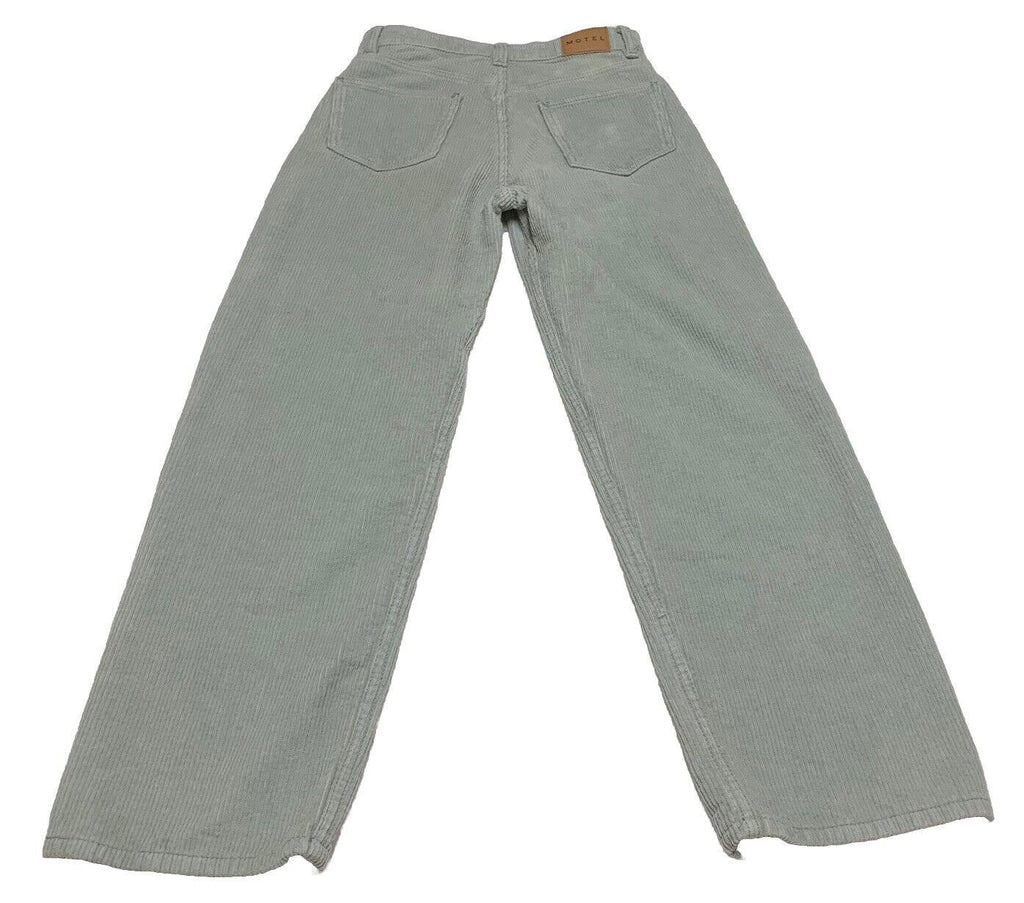 Motel Corduroy Pants Women’s XS Mint Green Wide Leg Light