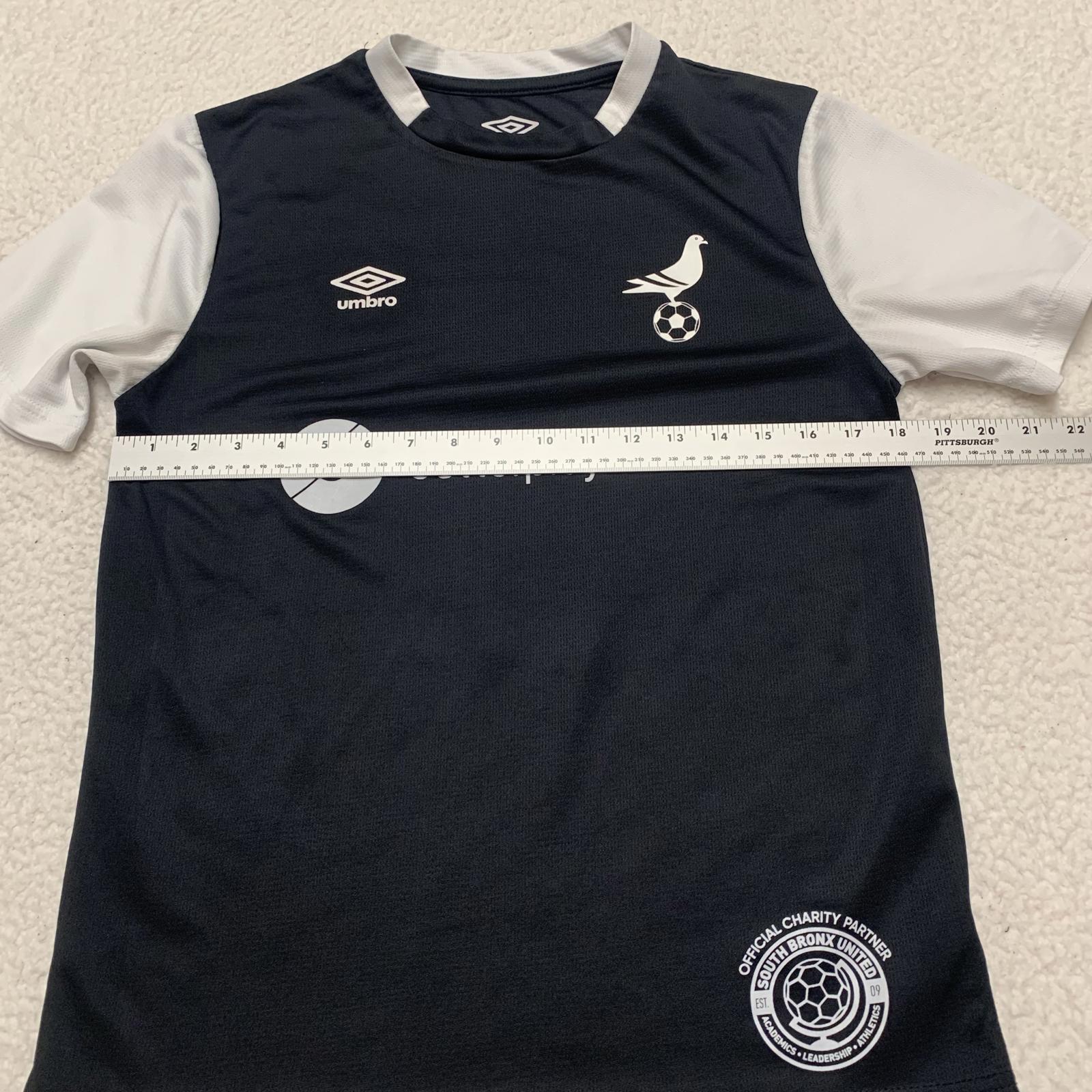 Umbro Unisex Youth Size Small Black NYC Footy Soccer Jersey
