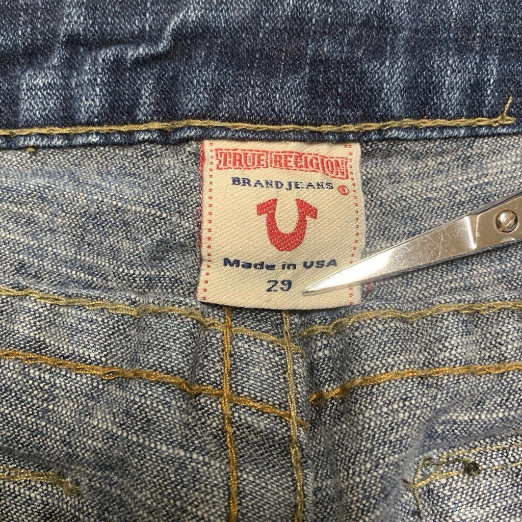 True Religion Skinny Jeans Women's Sz 29 Blue Back Flap