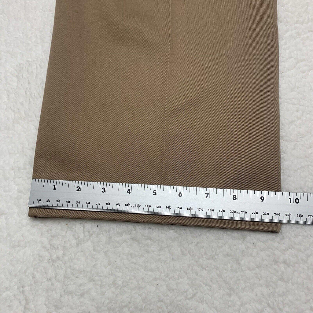 L.L. Bean Dress Slacks Chino Men's Sz 42 Wide Dark Khaki