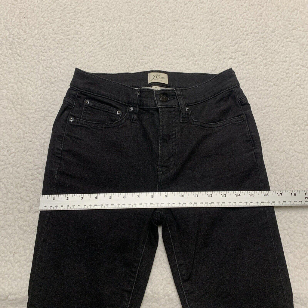 J.Crew Women Size 27 High Rise Skinny Jeans Black  Stretch