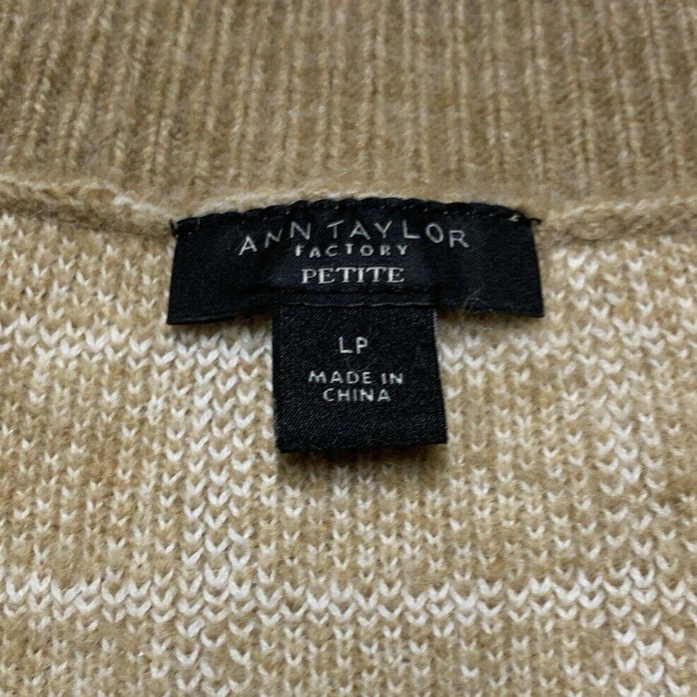 Ann Taylor Women’s Large Petite Beige Tan Sweater Jacket