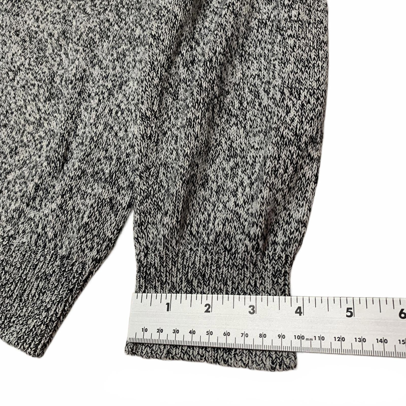Croft & Barrow Men's XL Gray Burgundy Striped Sweater Cotton