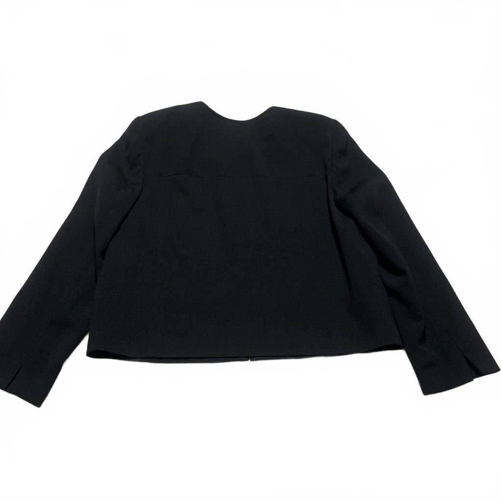 90s Clifford & Wills Women’s Size 16 Black Zip Jacket Blazer VTG