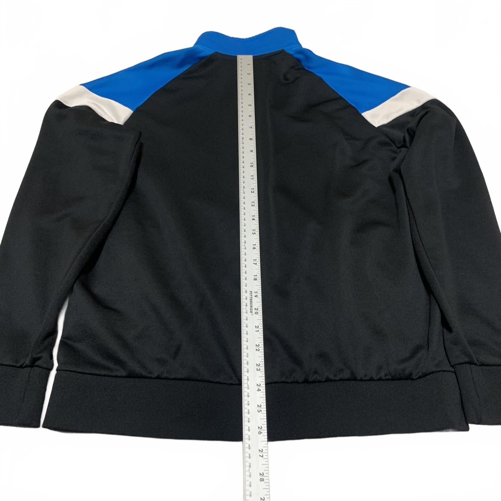 Puma Men's Size L Black Royal Blue Blue Track Jacket  Zip Up