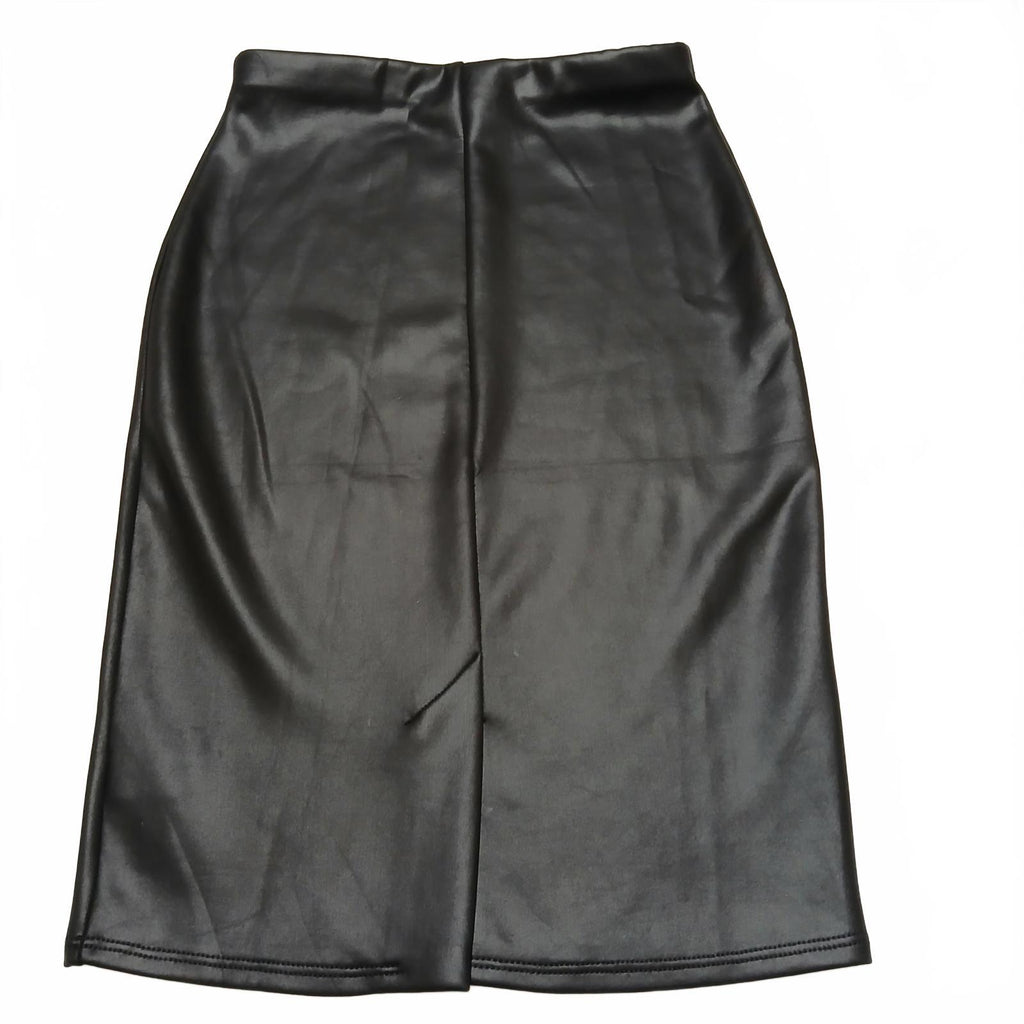 Charlotte Russe Womens Small Black Faux Leather Pencil Skirt