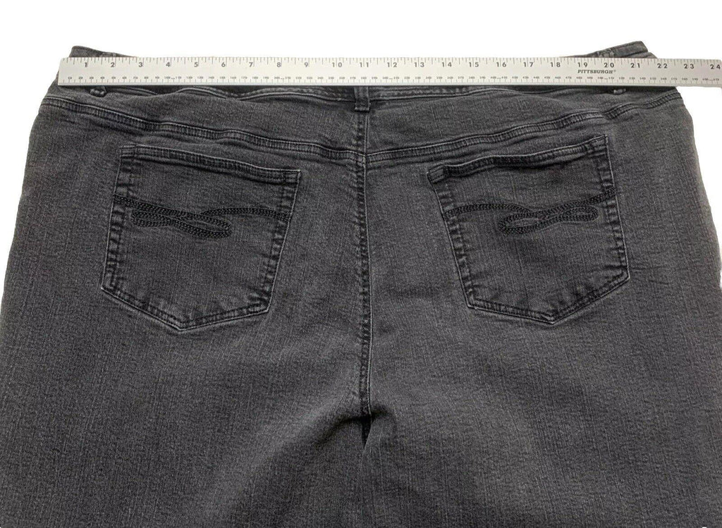 Style & Co Women’s Size 24W Gray Slim Leg High Rise Tummy Control Jeans