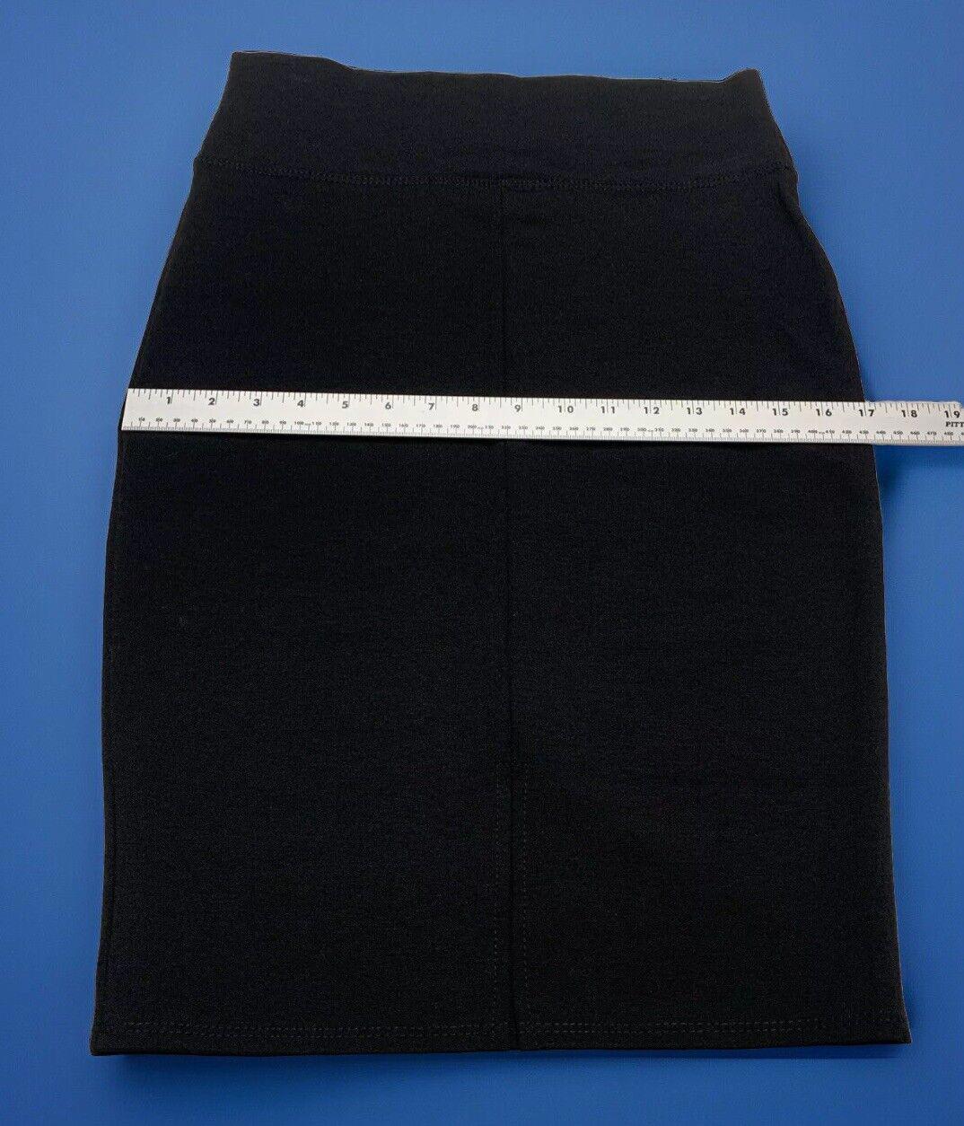 Hybrid & Company Women’s Large  Black Skirt Spandex Pencil Cut Work Office