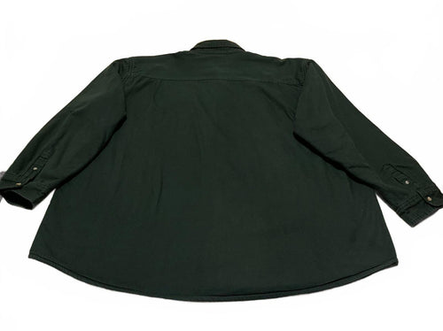Vintage Tri Mountain Men's Green Fleece Jacket 3XL RN88051 Outdoor Workwear Y2K