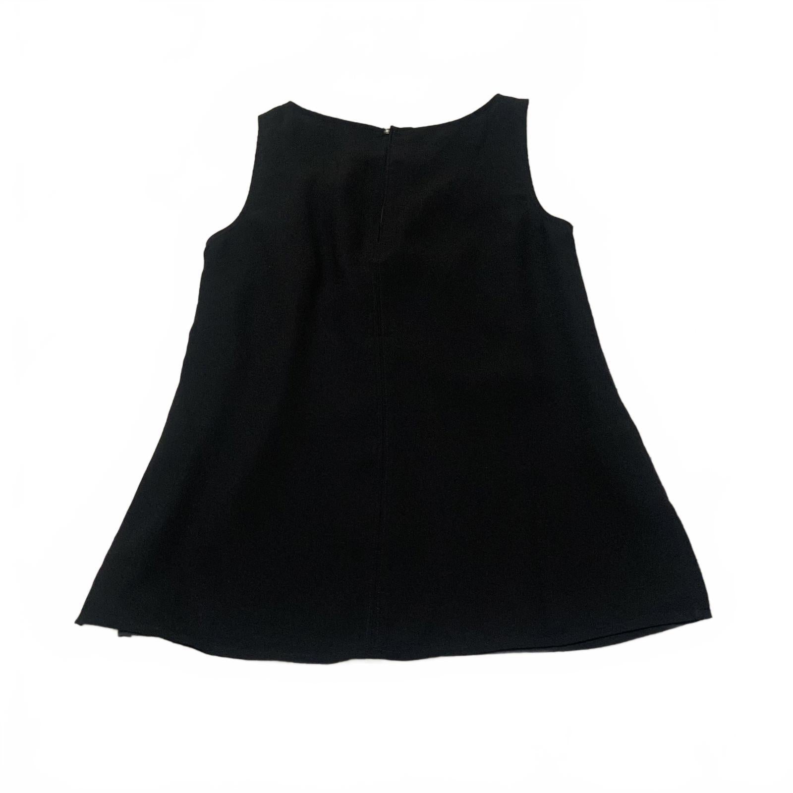 Ann Taylor Women's Size X-Small Black Sleeveless Blouse